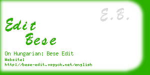 edit bese business card